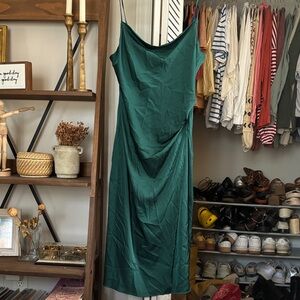 Nicole Miller Teal Midi Dress